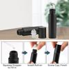 12 Pack 10ml Glass Roller Bottles Black Frosted Roll On Bottles Essential Oil Roller Bottles Perfume Sample Bottles Cosmetic Containers With Stainless Steel Roller Balls Opener&Dropper included view 3