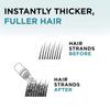 Hair Building Fibers for Thinning Hair with Spray Applicator Pump Nozzle - Natural & Undetectable,Instantly Thicker Fuller Hair Conceals Hair Loss 30 Sec,4 Shades for Men & Women,27.5g (Dark Brown) view 3