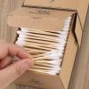 Bamboo Cotton Swabs - 500 Count with Bamboo Charcoal Toothbrushes 12 Count view 3