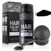 Hair Building Fibers for Thinning Hair with Spray Applicator Pump Nozzle - Natural & Undetectable,Instantly Thicker Fuller Hair Conceals Hair Loss 30 Sec,4 Shades for Men & Women,27.5g (Black) view 1