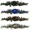 Set of 4 JCGY Mid Size Ornate Crystal Barrette Sparkly Crystals 5A86600-1-4jetGsapRubyCab view 1