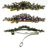Set of 2 JCGY Mid Size Ornate Crystal Barrette Sparkly Crystals French Clasp 5A86600-1-2AmeLavender view 2
