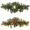 Set of 2 JCGY Mid Size Crystal Barrette Sparkly Crystals French Clasp 5A86600-1-2grnTop view 1