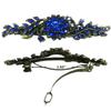 Set of 2 JCGY Mid Size Ornate Crystal Barrette Sparkly Crystals French Clasp 5A86600-1-2gSapAme view 3