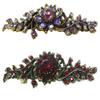 Set of 2 JCGY Mid Size Crystal Barrette Sparkly Crystals French Clasp 5A86600-1-2lavenderRuby view 1