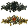 Set of 2 JCGY Mid Size Crystal Barrette Sparkly Crystals French Clasp 5A86600-1-2jetTop view 1