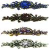 Set of 4 JCGY Mid Size Ornate Crystal Barrette Sparkly Crystals 5A86600-1-4gSapRubyLavenderCrystal view 1
