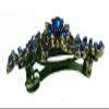 Set of 4 JCGY Mid Size Ornate Crystal Barrette Sparkly Crystals 5A86600-1-4gSapRubyLavenderCrystal view 4