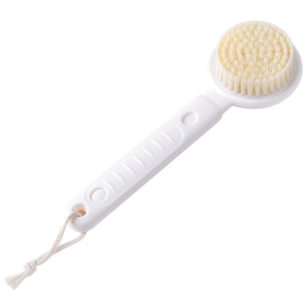 XIXIDIAN 2pc Telescopic Long Handle Bath Brush Soft Body Scrub Skin Massager Shower Scrubber Body Cleaning Brush Exfoliation Bathroom Accessories