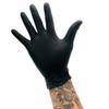 Element Tattoo Supply Black Tattoo Gloves - 100 Disposable Latex Gloves for Tattooing, Black Pearl Finish & Powder-Free, Versatile Use for Medical, Auto, Food Handling, & Cleaning (XLarge, 50 Pairs) view 2