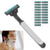 Men's, Shaving Without Dead Ends Manual 20 Blades for Hair Removing for Beard view 2