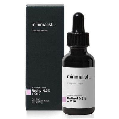 A.K. Minimalist 0.3% Retinol Serum for Face for Anti Aging | Night Face Serum with Retinol & Q10 to Reduce Fine Lines & Wrinkles | for Women & Men