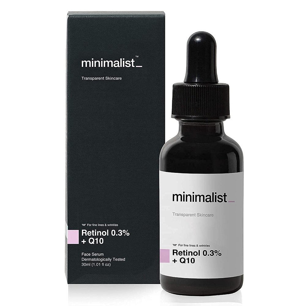 A.K. Minimalist 0.3% Retinol Serum for Face for Anti Aging | Night Face Serum with Retinol & Q10 to Reduce Fine Lines & Wrinkles | for Women & Men