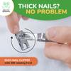 Nail Clippers Set, Easy Grip 360 Rotary Fingernail Clipper, Sharp Heavy Clippers for Thick Nails. Ideal for Diabetics or Seniors Suffering from Arthritis (2 Pieces) view 2