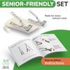 Nail Clippers Set, Easy Grip 360 Rotary Fingernail Clipper, Sharp Heavy Clippers for Thick Nails. Ideal for Diabetics or Seniors Suffering from Arthritis (2 Pieces) view 3