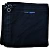 HOBI Canvas Tarp 4L 6.6'6.6, [Made in Japan] 8 Oz. 22 Mil Thick Water Resistant Paraffin Coating Big Grommet4 [RoughTough] Very Light Weight Heavy Duty All Black Third Survive TARP view 1