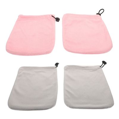 Healifty 2pairs Wax Therapy Gloves for Hand Care Moisturizing Mitts Elastic Band Soft Cloth for Paraffin Wax Treatment for Dry Hands Spa Use