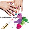 3ml Empty Nail Oil Pen with Brush, Twist Pen for Tooth Whitening, Gel Lip Gloss Container, Eyelash Growth Liquid Tube(Black, 6PCS) view 3