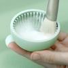 FOMIYES Portable Silicone Makeup Brush Cleaner Pad Cleaning Bowl Convex Textures for Easy Makeup Brush Maintenance Random Color for Home and Travel Use view 3