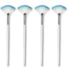 4 Pack Fan Brushes Fan Mask Brush Set, Facial Mask Brush Mask Applicator Brush for Peel Mask Makeup Tool (Blue) view 1