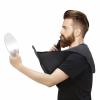Beard Bib, Beard Apron Foldable Multi-Purpose Shaving Bib, Waterproof shaving cloth set non-stick beard shawl, Suitable for all men's gifts (black) view 1