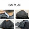 Beard Bib, Beard Apron Foldable Multi-Purpose Shaving Bib, Waterproof shaving cloth set non-stick beard shawl, Suitable for all men's gifts (black) view 4