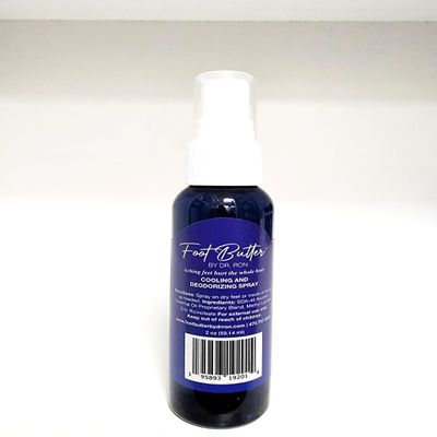 Foot Butter by Dr Ron Cooling and Deodorizing Foot Spray, 2 Ounce
