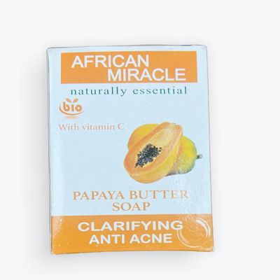 african miracle papaya butter with vitamin C face & body soap 200g 6packs