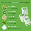 NOVEHA 180PCs Tea Tree Oil Eyelid & Lash Wipes With Hyaluronic Acid, Green Tea & Chamomile For Blepharitis & Itchy Eyes, Individually Wrapped Eyelash Wipes Natural Makeup Remover & Daily Cleanser view 4