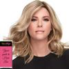 Top Smart Wavy 12" Length Color 1B Hot Fudge - Easihair Hairpieces SmartLace Crowne Topper Synthetic Lace Front Clip In Cap 9x9 Padded Base Cover Hair Loss Straight Bundle MaxWigs Hairloss Booklet view 3