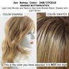 Top Smart 18" Length Color 24B22 Crme Brule - Easihair Hairpieces SmartLace Crowne Topper Synthetic Lace Front Clip In Cap 9x9 Padded Base Cover Hair Loss Straight Bundle MaxWigs Hairloss Booklet view 2