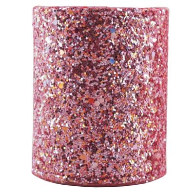 FOMIYES Sequin Style Pu Cosmetic Brush Holder Elegant Makeup Brush Storage Bucket for Office Bathroom and Home Organization Sturdy Design
