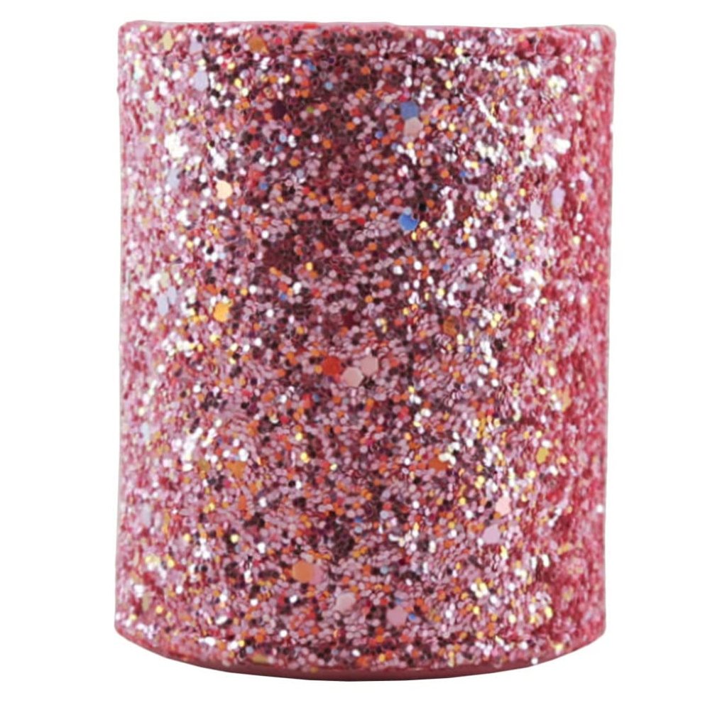 FOMIYES Sequin Style Pu Cosmetic Brush Holder Elegant Makeup Brush Storage Bucket for Office Bathroom and Home Organization Sturdy Design