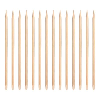 Beaupretty 100pcs Cuticle Pusher Sticks Dual-ended Nail Art Tools for Manicure Pedicure Smooth for Comfortable Use for Home Salon