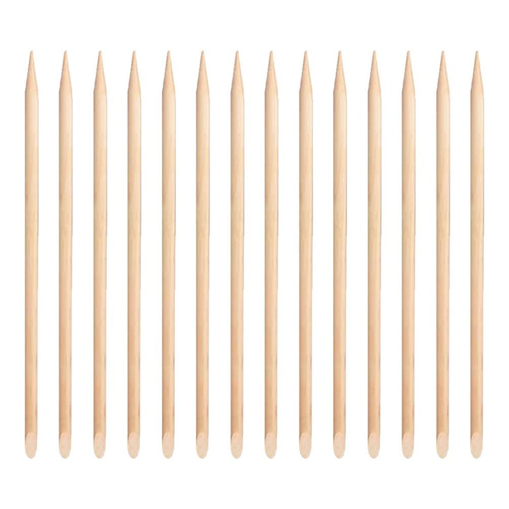 Beaupretty 100pcs Cuticle Pusher Sticks Dual-ended Nail Art Tools for Manicure Pedicure Smooth for Comfortable Use for Home Salon