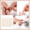 Beaupretty 100pcs Cuticle Pusher Sticks Dual-ended Nail Art Tools for Manicure Pedicure Smooth for Comfortable Use for Home Salon view 4