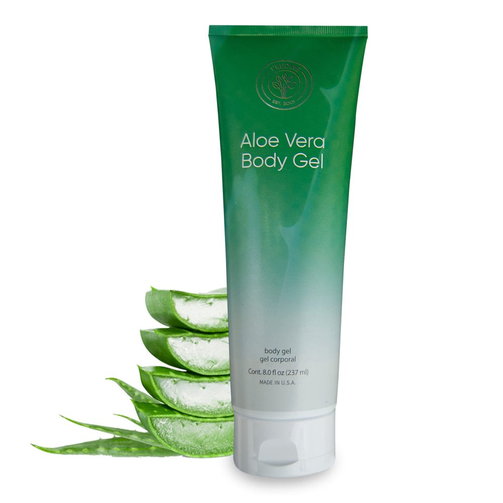 LEUDINE Aloe Vera Gel - 8Fl Oz - Natural Aloe Gel for Skin Care - Premium Aloe for Sunburn Relief, Burns, and After Sun Care - Aloe Gel for Face, Body - Aloe Vera for Scar Treatment