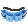 Backbayia Hairdressing Scissor Pouch PU Leather Barber Bag Vintage Waist Bag for Hair Dresser Salon Barber (Blue) view 1