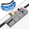 Backbayia Hairdressing Scissor Pouch PU Leather Barber Bag Vintage Waist Bag for Hair Dresser Salon Barber (Blue) view 4