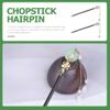 2pcs Hairpin Chinese Hair Chopstick Tassel Hair Stick Hair Bun Chopstick Hair Stick Chopstick Flower Hair Stick Wooden Hair Stick Hair Bun Stick Chopstick view 3