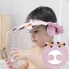 Kids Shower Cap Toddler Bath Shampoo Cap Earmuff Visor Shield Hat Prevent Water Entering Eyes Ears Face Bathing Shade Cap Adjustable Bathing Tub Head Hair Rinser Hat Bath Shower Protector view 1