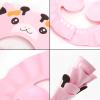 Kids Shower Cap Toddler Bath Shampoo Cap Earmuff Visor Shield Hat Prevent Water Entering Eyes Ears Face Bathing Shade Cap Adjustable Bathing Tub Head Hair Rinser Hat Bath Shower Protector view 2