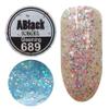Nashlynails ICEGEL Ablack Gleaming Gel Polish (689 Glitter) view 1