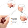 3 Pieces Glass Cuticle Pusher Cuticle Remover Glass Nail File Dual Ended Manicure Pedicure Tools for Nails Care(Pink, Blue, Transparent) view 3