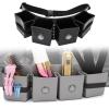 Backbayia Hairdressing Scissor Pouch PU Leather Barber Bag Vintage Waist Bag for Hair Dresser Salon Barber (Black) view 2