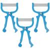 3Pcs Manual Facial Epilator for Women, Spring Hair Remover for Face, Chin, Upper Lip, Portable Hair Removal Tool (Blue) view 1