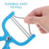 3Pcs Manual Facial Epilator for Women, Spring Hair Remover for Face, Chin, Upper Lip, Portable Hair Removal Tool (Blue) view 2