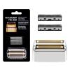 Replacement Foil and Cutters for BaBylissPRO Barberology Double Foil Shaver, Replacement Foil for BaBylissPRO Barberology FXFS2 Shaver, Silver view 1
