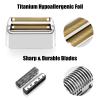 Replacement Foil and Cutters for BaBylissPRO Barberology Double Foil Shaver, Replacement Foil for BaBylissPRO Barberology FXFS2 Shaver, Silver view 2