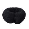 Huaai Women Hair Donut Bun Maker Ring Style Bun Chignon Medium Doughnut Shaper for Short and Thin Hair Roll Tool DIY Hair Ring (Black, 4x22cm) view 2